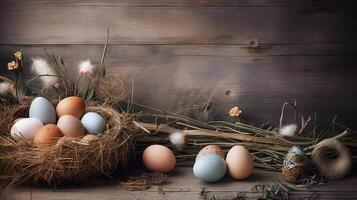 Easter White Background - photo