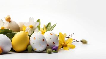 Easter White Background - photo