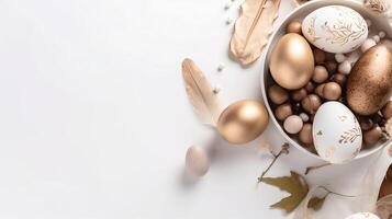 Easter White Background - photo