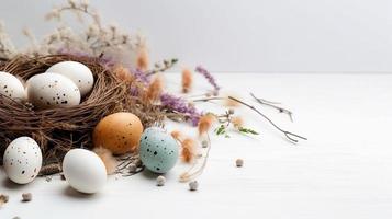 Easter White Background photo