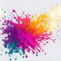 Colorful Splash Powder Illustration. photo