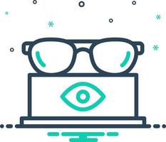 mix icon for optical vector