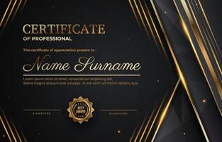 Certificate Professional Luxury Background vector