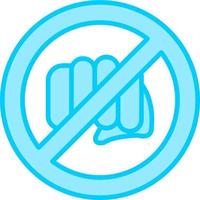 No Assaulting Vector Icon