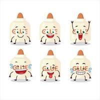 Cartoon character of glue with smile expression vector