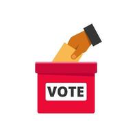 Election icon with flat style isolated on white background vector