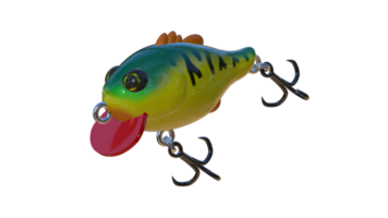 mignonne pêche leurre 3d rendre png