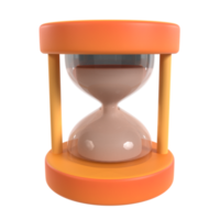 sand clock 3d illustration rendering png