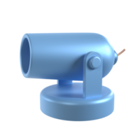 canonnier 3d illustration le rendu png