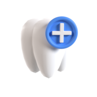 tooth 3d illustration rendering png