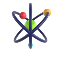 atom 3d illustration tolkning png