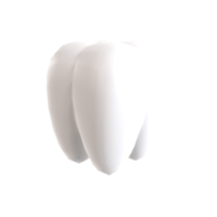 dente 3d ilustração Renderização png