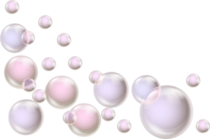 Background with colorful bubbles. png