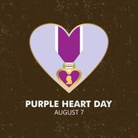 happy Purple Heart Appreciation Day, modern background vector illustration for background, banner, card, poster with text inscription