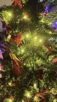 christmas tree with gifts and decorations video