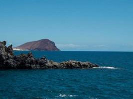 Scenic view with the shore photo