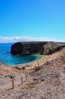 Scenic view with the shore photo