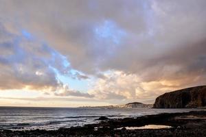 Scenic view with the shore photo