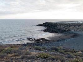 Scenic view with the shore photo