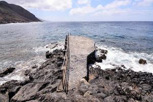 Scenic view with the shore photo