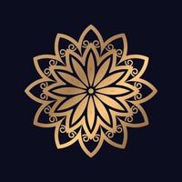 luxury Round mandala isolated background. Vector abstract mandala with floral patterns Yoga template