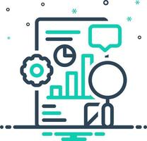 mix icon for quantitative vector