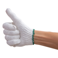 Hand in glove showing thumbs up png