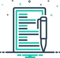 mix icon for briefing vector