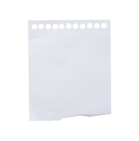 Blank white paper sheet for template png