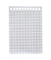 Blank grid paper sheet isolated png