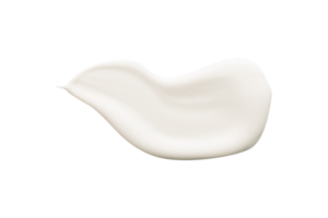 blanco crema muestra de tela aislado para cosmético elemento png