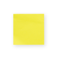 Blank yellow paper isolated with shadow png