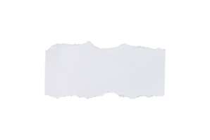 Empty torn white paper for mockup png