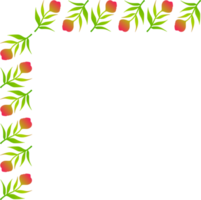 decorative leaf corner frame. png