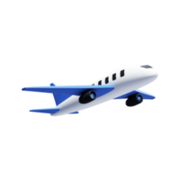 3d flygplan ikon i flyg. luft transport, resa. png