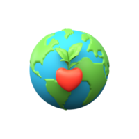 3d Concept for World Environment Day or Earth Day. png