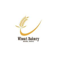 Wheat logo vector icon illustration