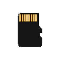 micro memory card cartoon vector illustration