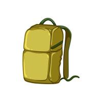 travel hiking backpack cartoon vector illustration