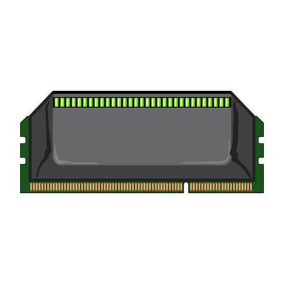 service desktop memory cartoon vector illustration