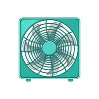 objeto eléctrico ventilador dibujos animados vector ilustración