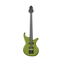 band electric guitar cartoon vector illustration