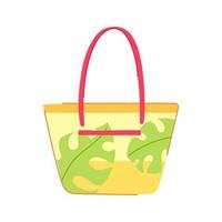 sea beach bag cartoon vector illustration