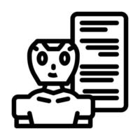 talk chat bot line icon vector illustration