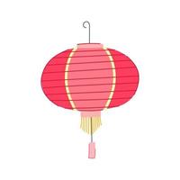 light asian lantern cartoon vector illustration