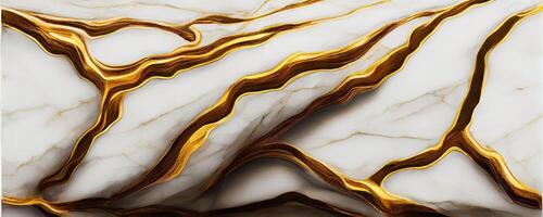 Abstract grey golden grunge marble texture background. photo