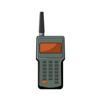 wireless radio transceiver cartoon vector illustration