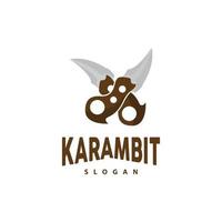 kerambito logo, Indonesia luchando arma vector, ninja luchando herramienta sencillo diseño, modelo ilustración símbolo icono vector