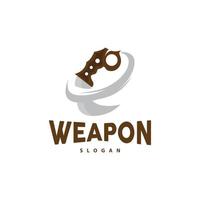 Kerambit Logo, Indonesia Fighting Weapon Vector, Ninja Fighting Tool Simple Design, Template Illustration Symbol Icon vector