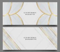 set abstract luxury white background with shiny gold vector. luxury elegant theme design vector